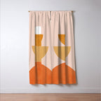 Abstraction Circles Balance Modern Minimalism 007 Window Curtain Gallery Image 3