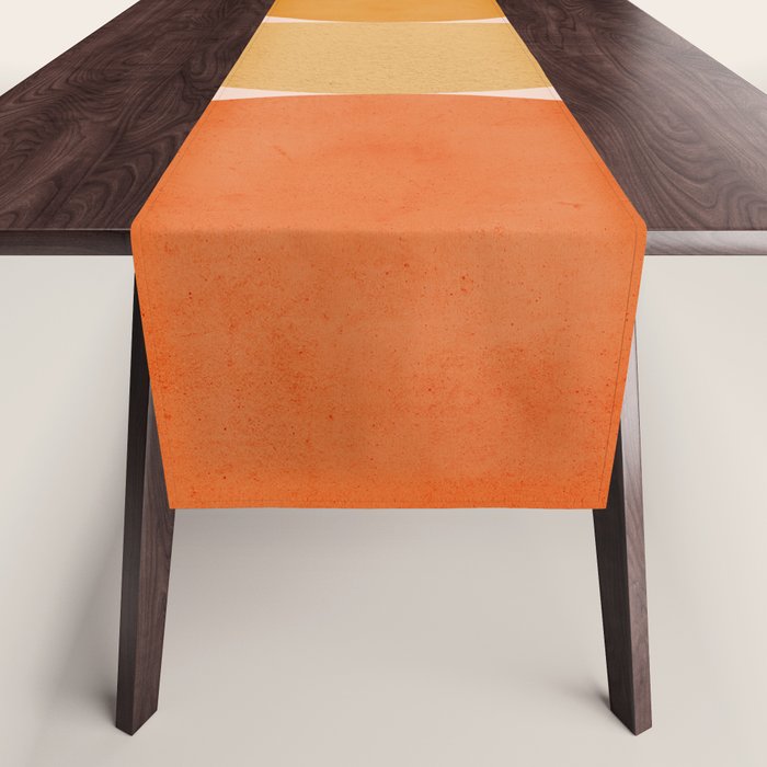 Abstraction Circles Balance Modern Minimalism 007 Table Runner Gallery Image 1