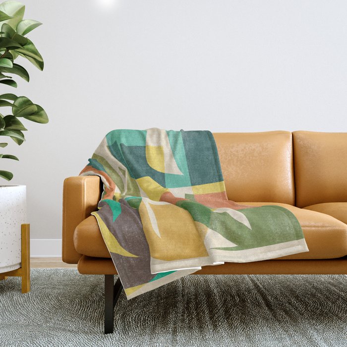 Desert vegetation Throw Blanket Gallery Image 1