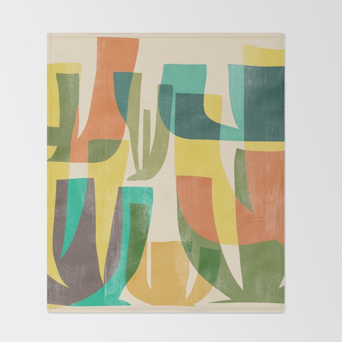 Desert vegetation Throw Blanket Gallery Image 2