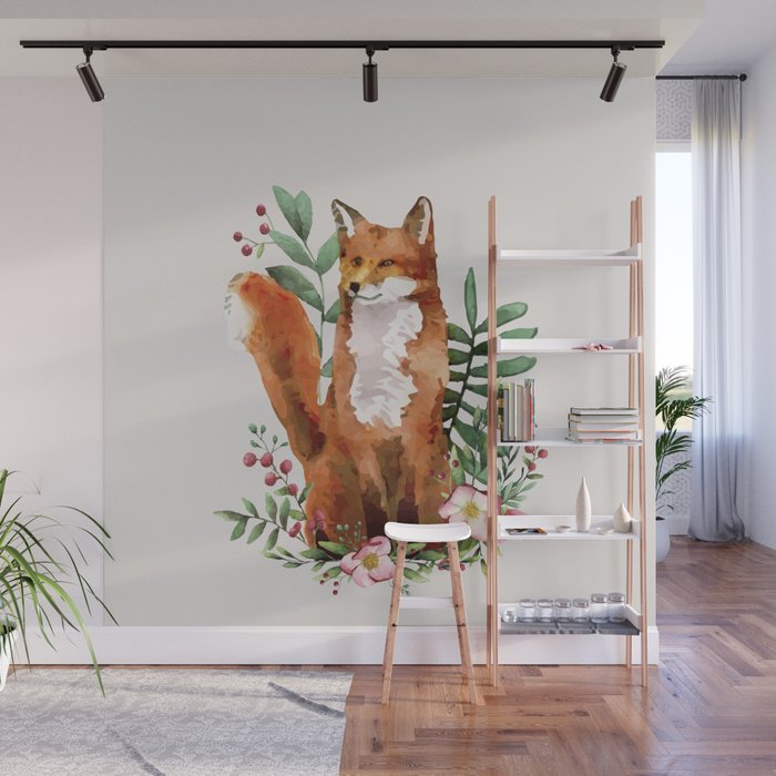 Autumn Fox II Wall Mural Gallery Image 1