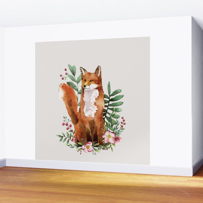Autumn Fox II Wall Mural Gallery Image 2