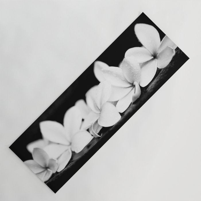 Singapore White Plumeria Flowers the Fragrance of Hawaii Yoga Mat Gallery Image 1