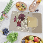 illustration of a cozy field bouquet of bright pink flowers in a vase  Cutting Board Gallery Image 2