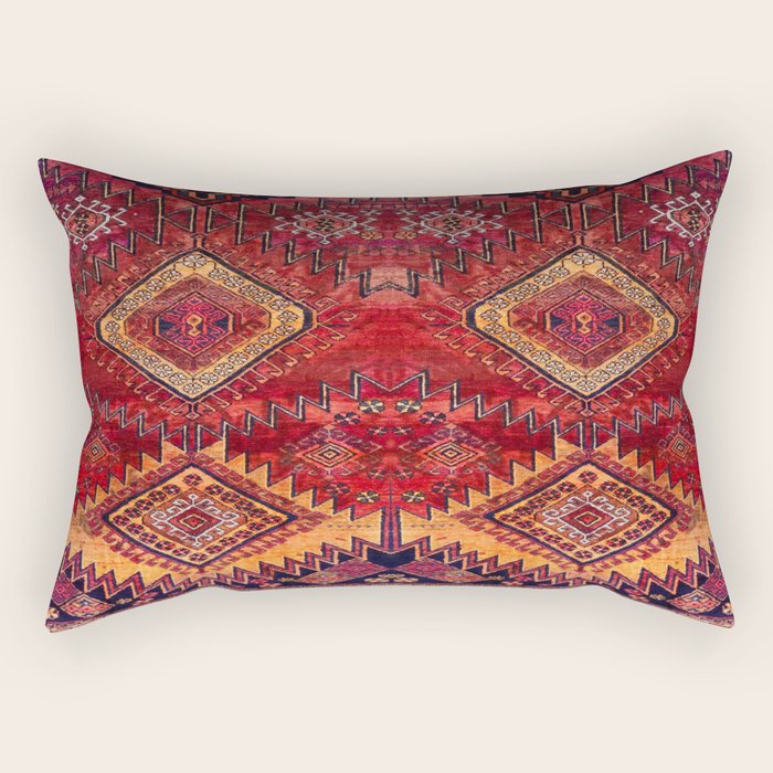Berber Oiental Traditional North African Moroccan Style Rectangular Pillow Gallery Image 1