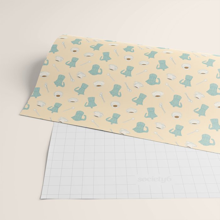 Moka Pots and Espresso Cups Wrapping Paper Gallery Image 2