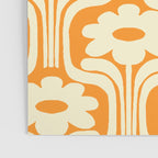 70s Orange Flower Pattern Poster Gallery Image 3