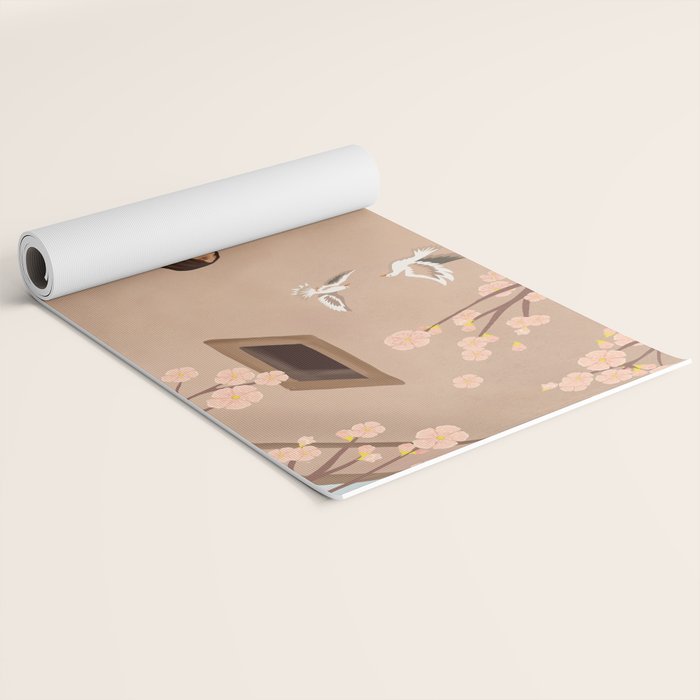 New White Dress Yoga Mat Gallery Image 2