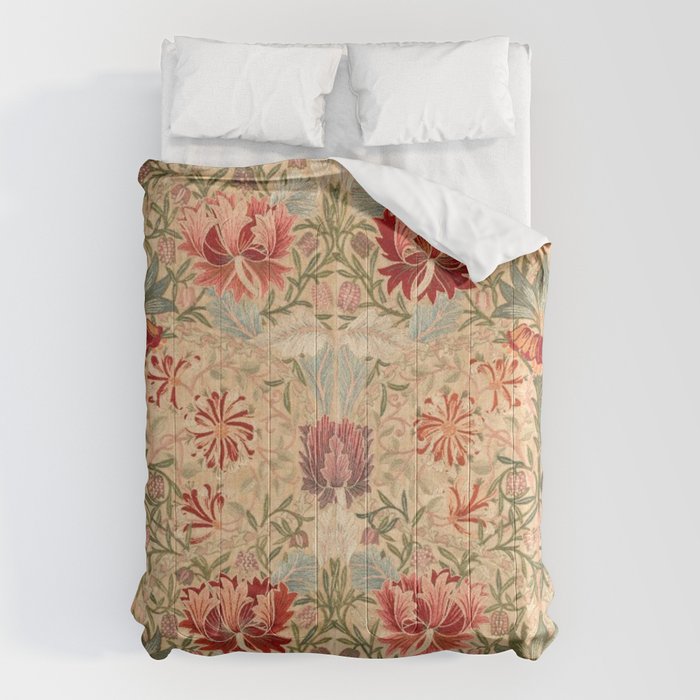 William Morris & Jane Morris Antique Honeysuckle Comforter Gallery Image 6