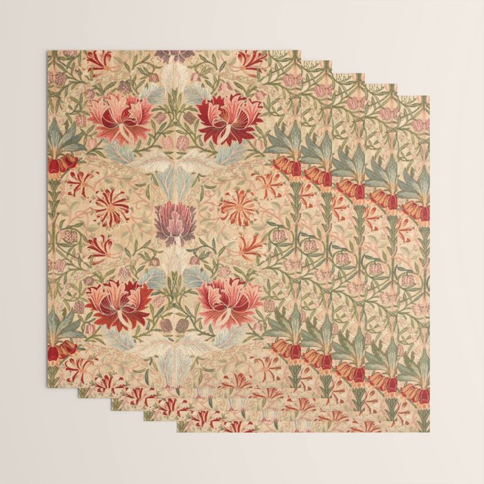 William Morris & Jane Morris Antique Honeysuckle Wrapping Paper Gallery Image 3