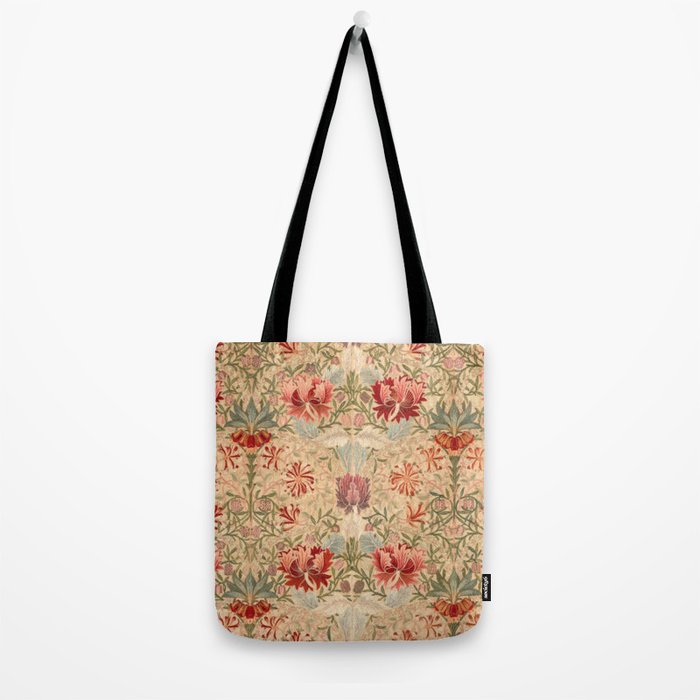 William Morris & Jane Morris Antique Honeysuckle Tote Bag Gallery Image 2