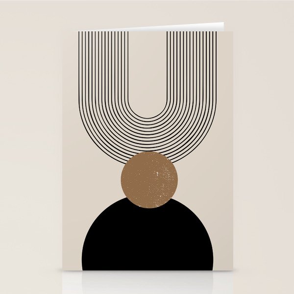 Mid Century Modern Abstract Art 10 Stationery Card Gallery Image 1