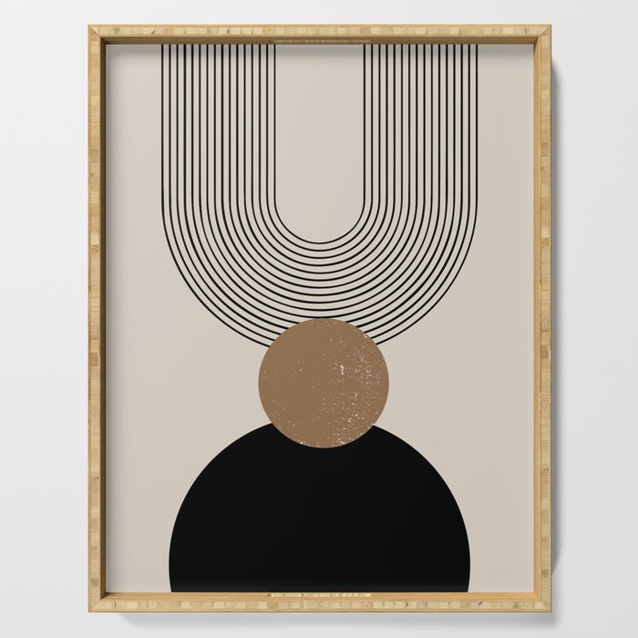 Mid Century Modern Abstract Art 10 Serving Tray Gallery Image 1