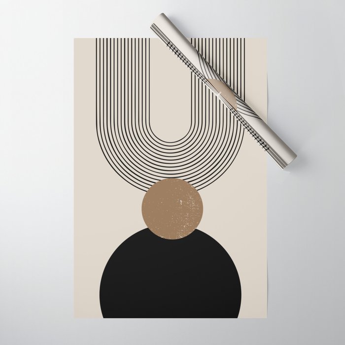 Mid Century Modern Abstract Art 10 Wrapping Paper Gallery Image 1
