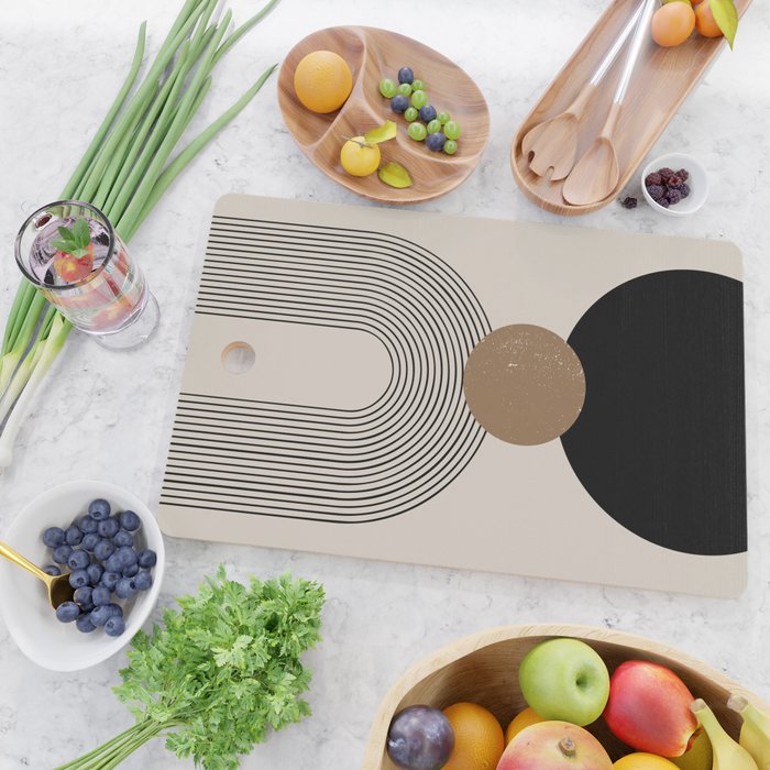 Mid Century Modern Abstract Art 10 Cutting Board Gallery Image 2