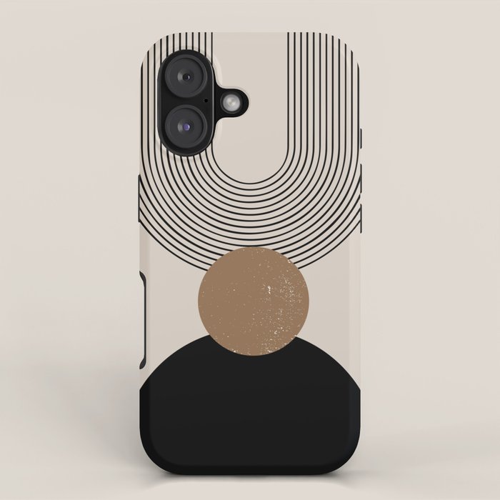 Mid Century Modern Abstract Art 10 iPhone Case Gallery Image 1