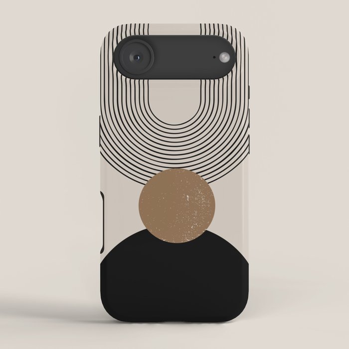 Mid Century Modern Abstract Art 10 iPhone Case Gallery Image 2