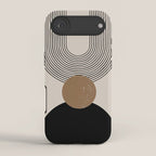 Mid Century Modern Abstract Art 10 iPhone Case Gallery Image 2