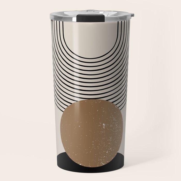 Mid Century Modern Abstract Art 10 Travel Mug Gallery Image 1
