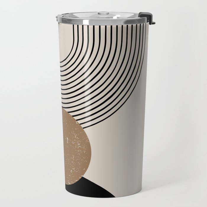 Mid Century Modern Abstract Art 10 Travel Mug Gallery Image 2