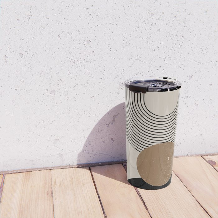 Mid Century Modern Abstract Art 10 Travel Mug Gallery Image 4