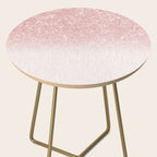 Elegant rose gold pink gradient glitter Side Table Gallery Image 2