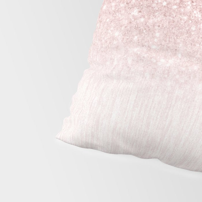 Elegant rose gold pink gradient glitter Pillow Sham Gallery Image 4