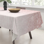 Elegant rose gold pink gradient glitter Tablecloth Gallery Image 3