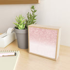 Elegant rose gold pink gradient glitter Mini Art Print Gallery Image 2