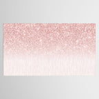 Elegant rose gold pink gradient glitter Tablecloth Gallery Image 2