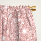 Elegant rose gold pink gradient glitter Window Curtain Gallery Image 2