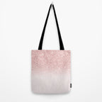 Elegant rose gold pink gradient glitter Tote Bag Gallery Image 2