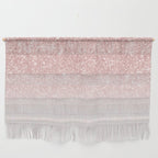 Elegant rose gold pink gradient glitter Wall Hanging Gallery Image 1