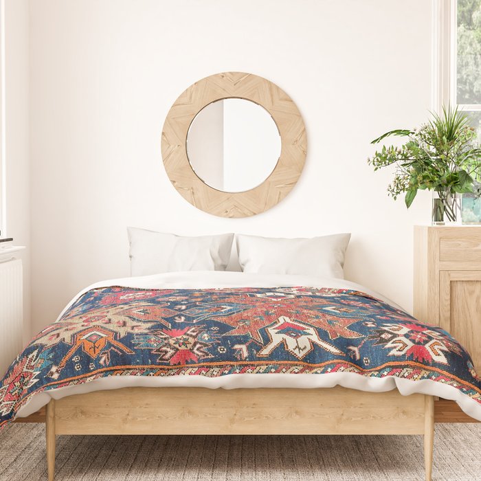 Derbent Daghestan Northeast Caucasus Rug Print Duvet Cover Gallery Image 3