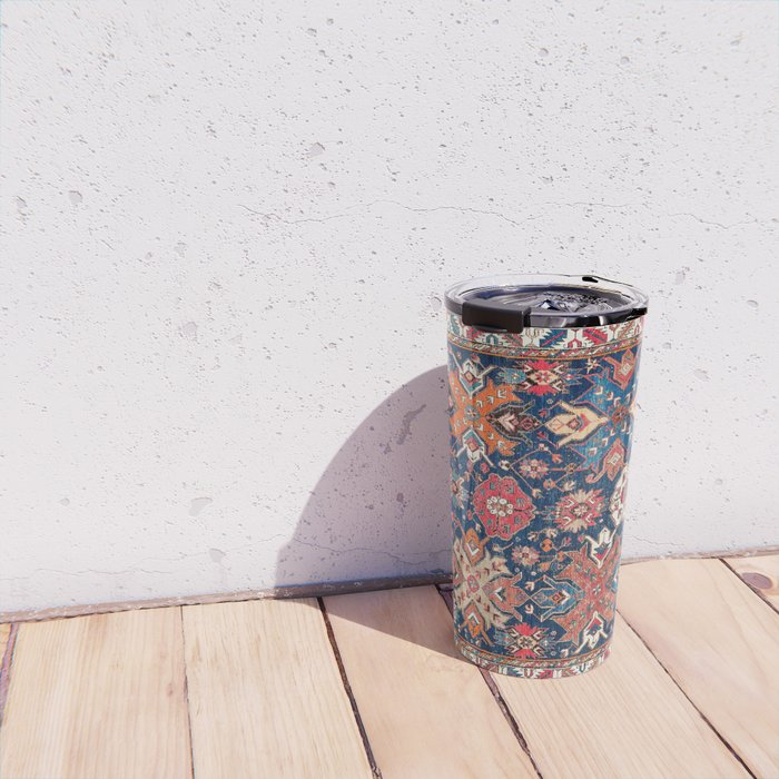 Derbent Daghestan Northeast Caucasus Rug Print Travel Mug Gallery Image 4