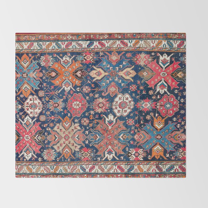 Derbent Daghestan Northeast Caucasus Rug Print Throw Blanket Gallery Image 2