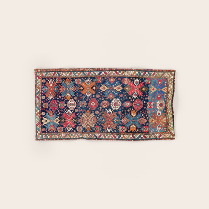 Derbent Daghestan Northeast Caucasus Rug Print Bath Towel Gallery Image 1