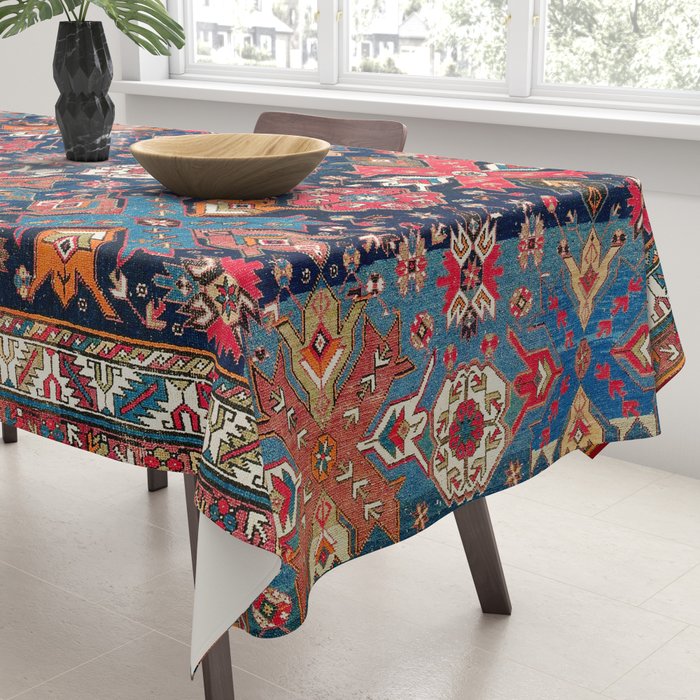 Derbent Daghestan Northeast Caucasus Rug Print Tablecloth Gallery Image 3
