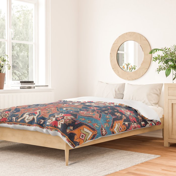 Derbent Daghestan Northeast Caucasus Rug Print Duvet Cover Gallery Image 2