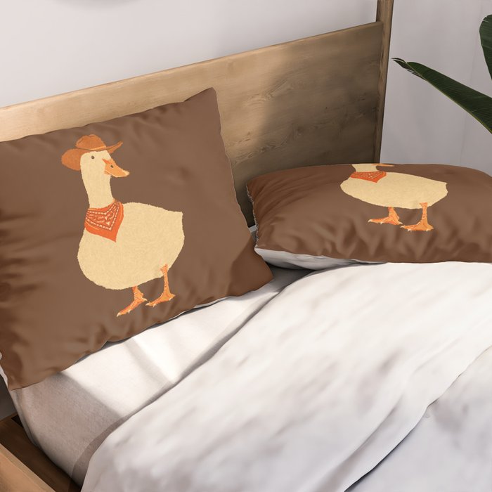 Bo The Cowboy Duck Pillow Sham Gallery Image 2