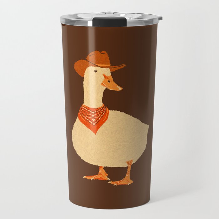 Bo The Cowboy Duck Travel Mug Gallery Image 1