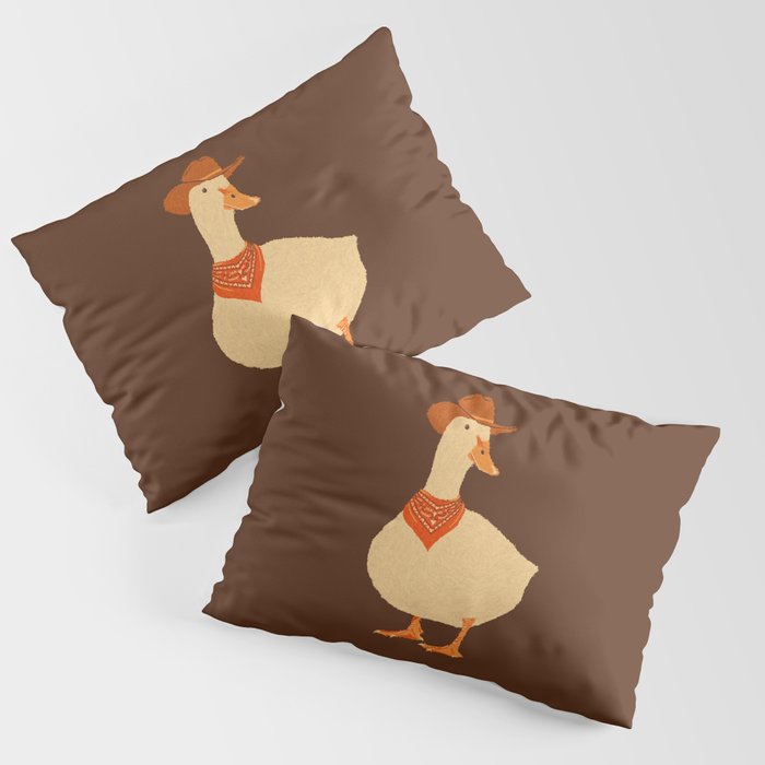 Bo The Cowboy Duck Pillow Sham Gallery Image 3