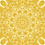 Boho Mustard Yellow Mandala Flower Coffee Mug Gallery Image 2