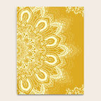 Boho Mustard Yellow Mandala Flower Notebook Gallery Image 4