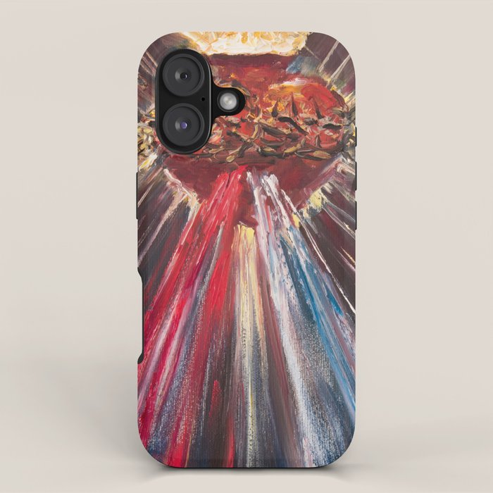 Sacred Heart of Jesus of Divine Mercy (blood and water) iPhone Case Gallery Image 1