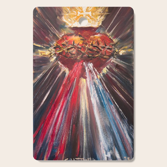 Sacred Heart of Jesus of Divine Mercy (blood and water) Cutting Board Gallery Image 1