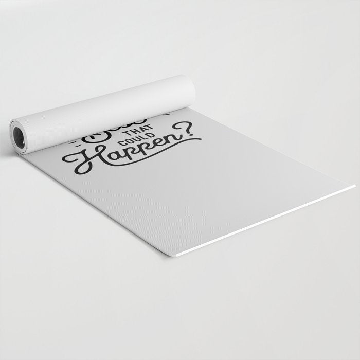 What's The Best That Could Happen Typography Print Wall Art Home Decor Yoga Mat Gallery Image 2