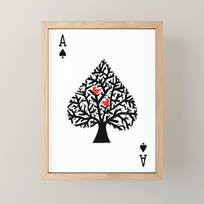 Ace of spade Mini Art Print Gallery Image 1