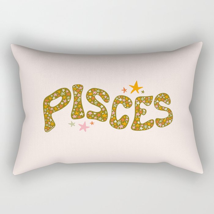 Starry Pisces Rectangular Pillow Gallery Image 1
