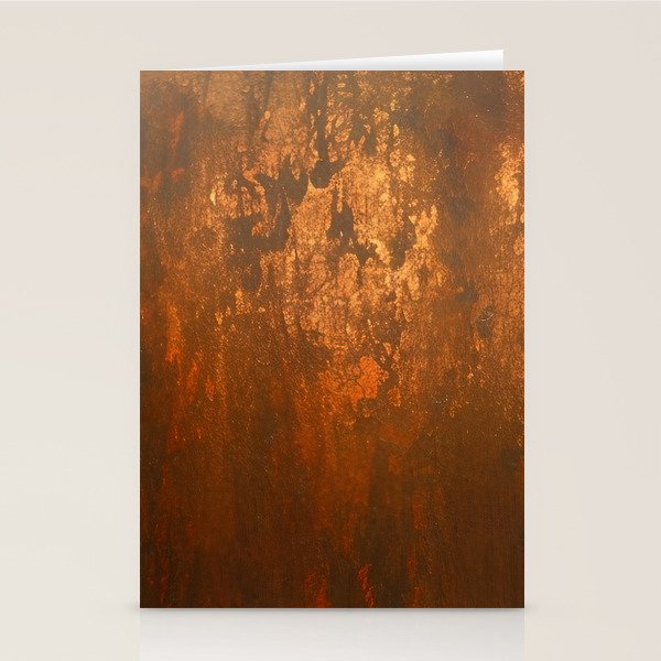 Earthy Rust Copper and Bronze Japandi Art Stationery Card Gallery Image 2